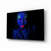 Woman Portrait Glass Wall Art.
